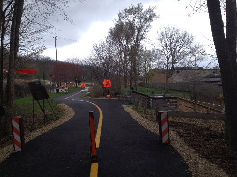 Start of Prairie Trail detour