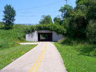 Underpass just before Romert McClory Trail